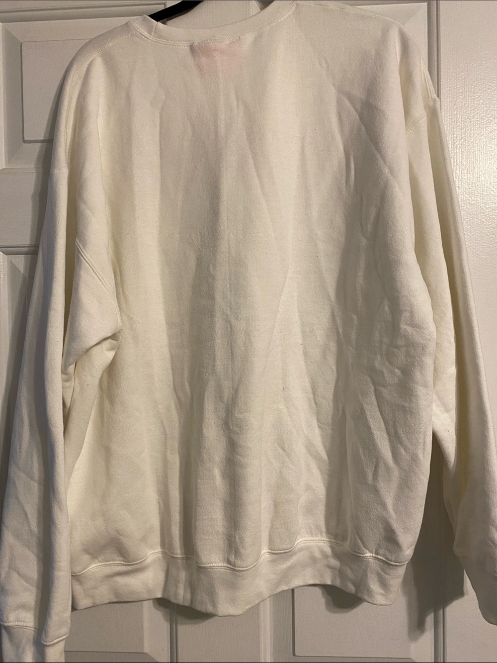 Love Peace Graphic Sweatshirt - White with Red, Pink & Blue. Would fit XL - Picture 3 of 7